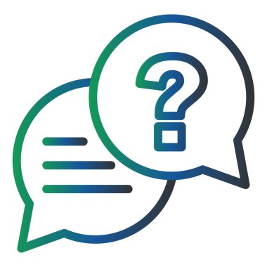 Konuş. Web simgesi basit illüstrasyon