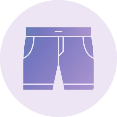 Şort. Web simgesi basit illüstrasyon