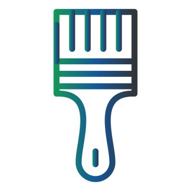 boya fırçası ikonu. vektör illüstrasyonu