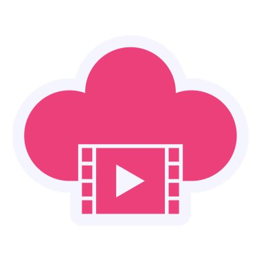 vector illustration of Cloud Movie