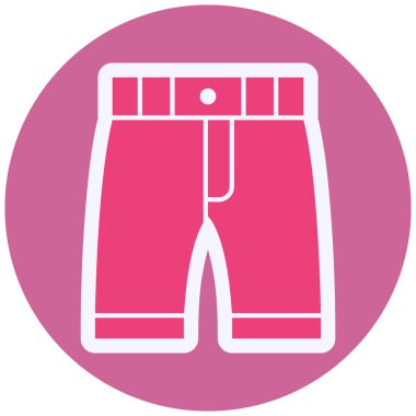 Şort. Web simgesi basit illüstrasyon