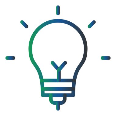 Ampul. Web simgesi basit illüstrasyon