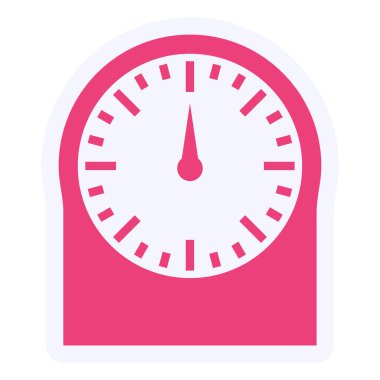 Mutfak zamanlayıcısı. Web simgesi basit illüstrasyon