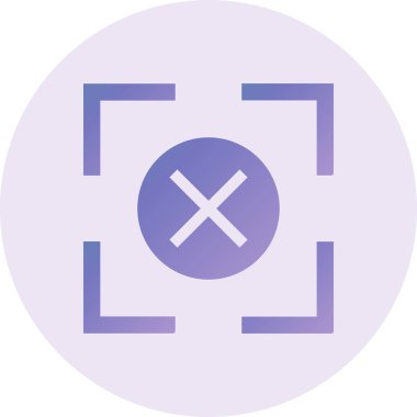 vector illustration of Scan Rejected icon