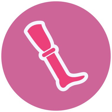 Tahta bacak simgesinin vektör illüstrasyonu