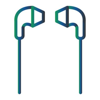 vector illustration of a Earphones icon
