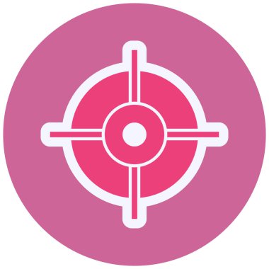 target circular icon, vector illustration