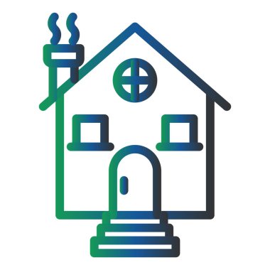 Ev. Web simgesi basit illüstrasyon