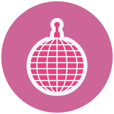 Ayna Topu Vektör Kabartma Simgesi Tasarımı 