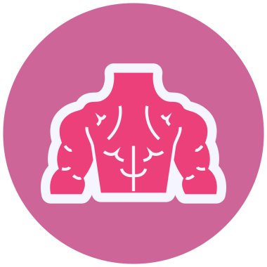 İnsan vücudu düz vektör simgesi