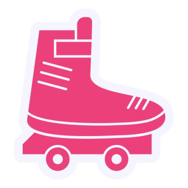 roller skate icon. simple illustration of skateboard vector icons for web design