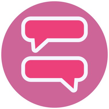 chat web icon simple illustration 