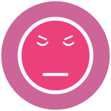 üzgün yüz ifadesi, vektör illüstrasyonu