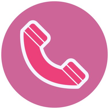 Telefon. Web simgesi vektör illüstrasyonu