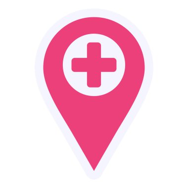 location web icon, simple vector illustration 