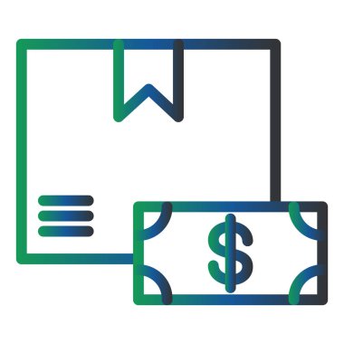 Para için. Web simgesi basit illüstrasyon