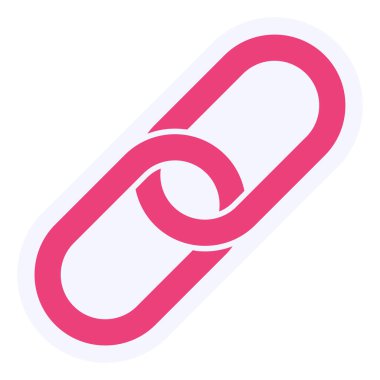 Bağlantı simgesinin vektör illüstrasyonu