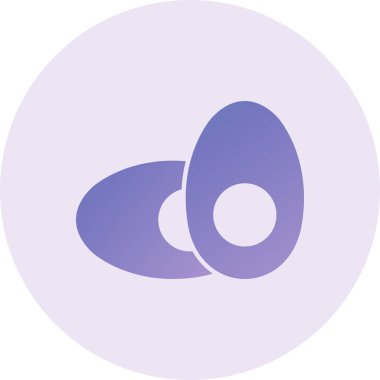 Haşlanmış yumurta vektör çizim