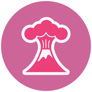 Benzersiz Mantar Vektör Kabartma Simgesi