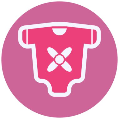 color vector icon illustration of casual apparel 