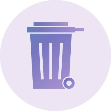 Çöp modern simge vektör illüstrasyonu