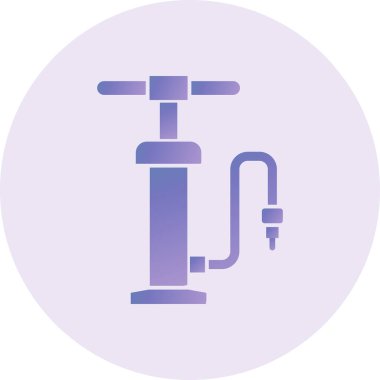 Hava Pompası Vektör Kabartma Simgesi Tasarımı 