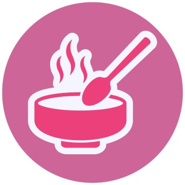 Çorba. Web simgesi basit illüstrasyon