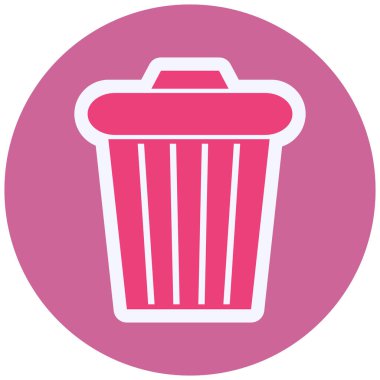 web icon, simple illustration of Recycle Bin sign 