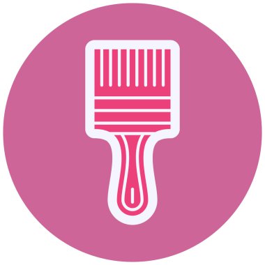 boya fırça düz vektör simgesi