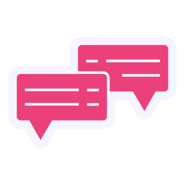 Sohbet kabarcığı vektör illüstrasyonu