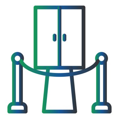 bariyer simgesi vektör illüstrasyonu