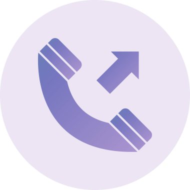 Telefon arama simgesinin vektör illüstrasyonu