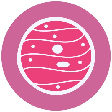 Merkür modern simge vektör illüstrasyonu