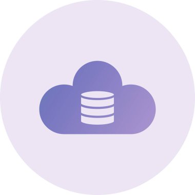 cloud storage technology. web icon simple design