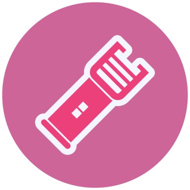 Şok tabancası. Web simgesi basit illüstrasyon