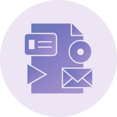 Mektup. Web simgesi basit illüstrasyon 