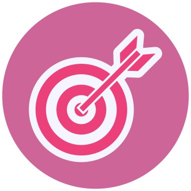 target circular icon, vector illustration