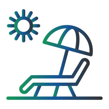 Yaz simgesinin vektör illüstrasyonu