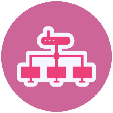 Ağ simgesinin vektör illüstrasyonu