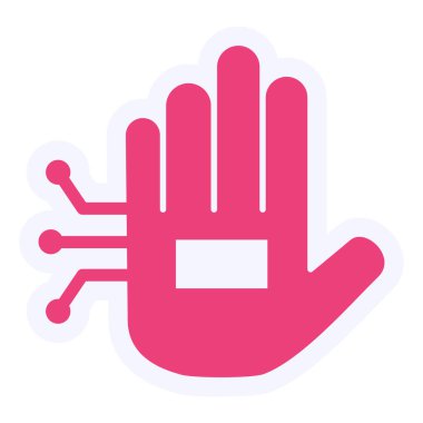 Elini ver. Web simgesi basit illüstrasyon