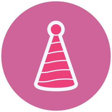 parti şapka simgesi vektör illüstrasyon grafik tasarımı