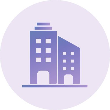 Bina. Web simgesi basit tasarım