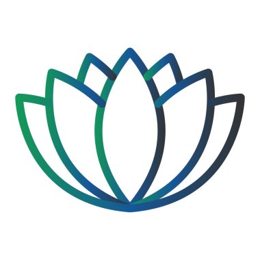 Lotus 'un vektör illüstrasyonu