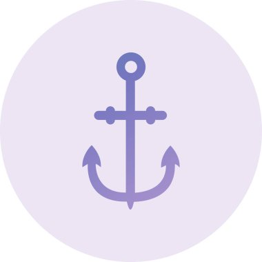 anchor icon. ship helm sign. isolated element illustration
