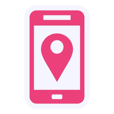 location pin map icon vector isolated illustration