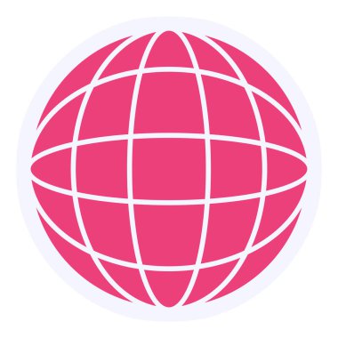 dünya simgesi, vektör illüstrasyonu 