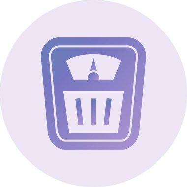 ağırlık ölçekli vektör simgesi 