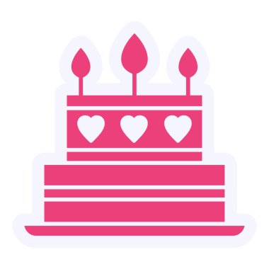 kek modern ikon vektör illüstrasyonu