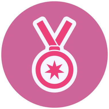 Madalya. Web simgesi basit illüstrasyon