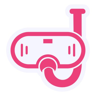 vector illustration of Snorkel mask